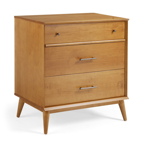 Avers 3 Drawer Solid Wood Standard Dresser/Chest & Reviews AllModern